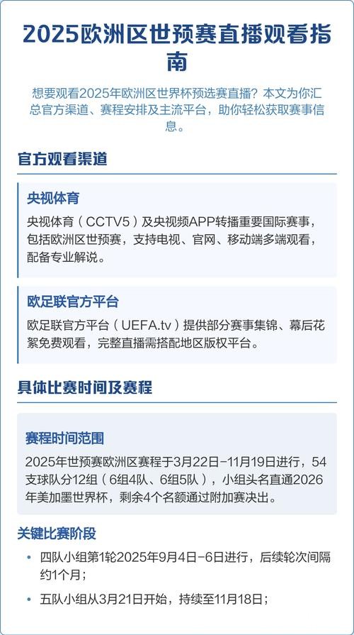 高清免费世界杯预选赛直播在线观看指南